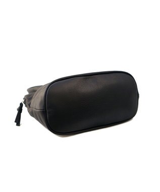 FOLNA RD ソフトレザーブガッティボストンバッグ ブラック