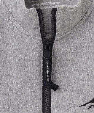 JOSEPH ABBOUD MOUNTAIN 【UNISEX】オーガニックコットン ビンテージインレーハーフZIP ライトグレー系