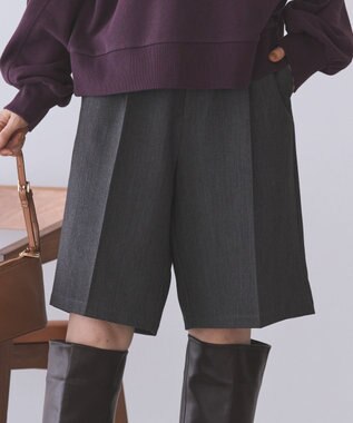 AMERICAN HOLIC イージーケアタックハーフパンツ Gray Mixture