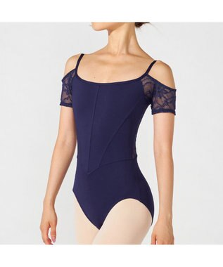 Chacott 【MADOKA SUGAI】オフショルダーレオタード ブラックベリー