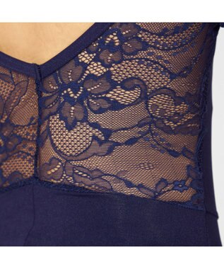 Chacott 【MADOKA SUGAI】オフショルダーレオタード ブラックベリー