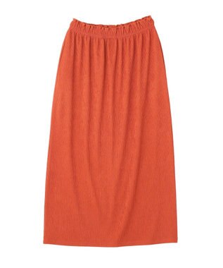 Green Parks ウェーブジャガードイージースカート Terracotta