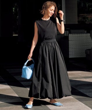 UNFILO ドライタッチフライス ノースリーブT ブラック