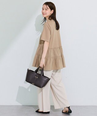 Green Parks 裾ドッキングプルオーバー Beige