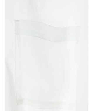 YECCA VECCA シアーMIXアシメシャツ Off White