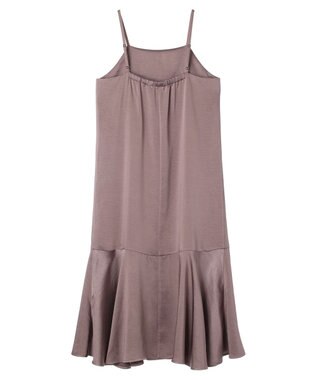 earth music&ecology サテンキャミワンピース Beige