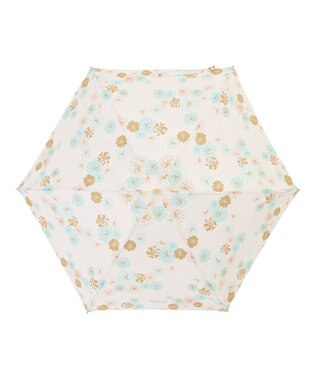 MOONBAT PAUL&JOE ACCESSOIRES(ポール＆ジョー アクセソワ) 折りたたみ傘 5段ミニ 総柄クリザンテーム ホワイト