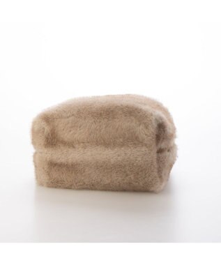 UNBILLION カシュカシュ cachecache / ミンク風エコファー2wayボックストート オーク