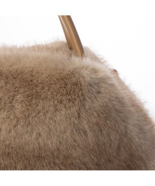 UNBILLION カシュカシュ cachecache / ミンク風エコファー2wayボックストート オーク