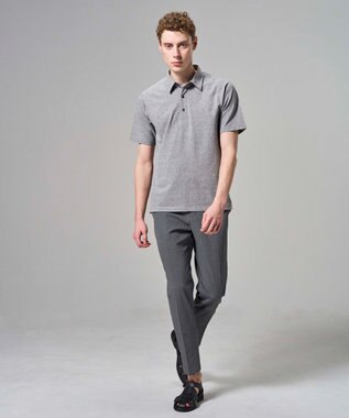 JOSEPH HOMME 【WEB・一部店舗限定】 エアーグリットサッカーストレッチ　ドロスト付テーパードパンツ / PEGG CONVERTIBLE グレー系