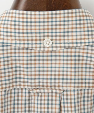 J.PRESS MEN 【WEB限定】ポプリンチェック J刺繍 シャツ/B.D アイボリー系3