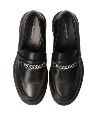 INTER-CHAUSSURES 【VAGABOND】ラウンドトウチェーンローファー ブラック