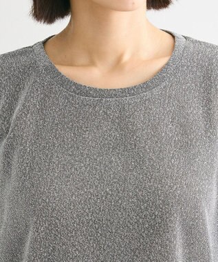 Green Parks 袖チュールドッキングラメプルオーバー Black