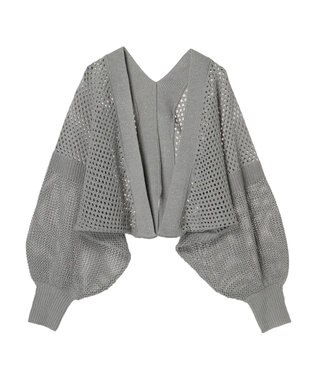 earth music&ecology メッシュボレロ Gray