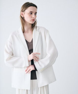 uncrave リネンライクツイル ジャケット オフ