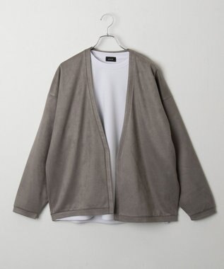 WEGO 【2点SET】フェイクスウェードアンサンブルカーディガン ベージュ