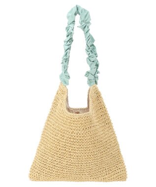 Green Parks ・ギャザーハンドルショルダーバッグ Mint Green