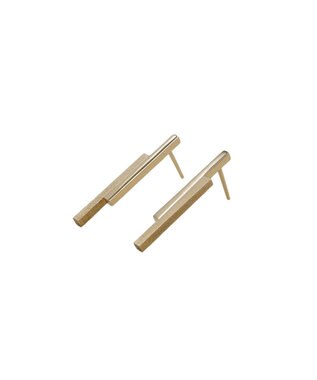 susui 【geometric】higaki ピアス L ゴールド