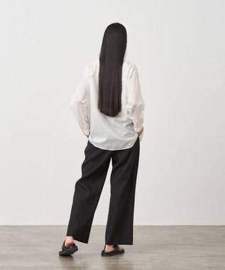 ATON COTTON SILK LAWN | オーバーサイズシャツ WHITE