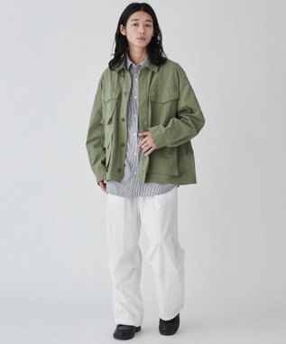 WEGO 【ユニセックス着用ITEM】ファティーグジャケット カーキ