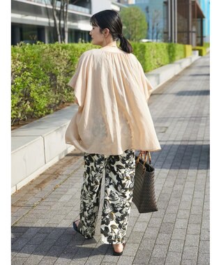 CRAFT STANDARD BOUTIQUE ウ゛ィンテージボイル２ＷＡＹタックブラウス Beige