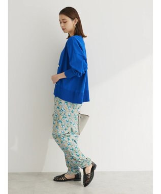 Green Parks 洗える　ショート丈カーディガン Blue