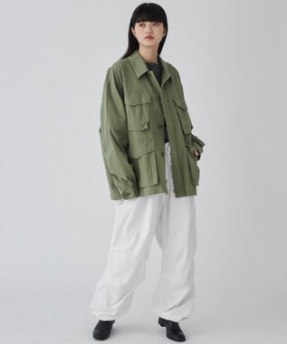 WEGO 【ユニセックス着用ITEM】ファティーグジャケット カーキ