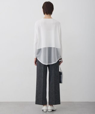 ICB 【先行予約】 ヴィスコースワイド シアーコンビプルオーバー オフホワイト