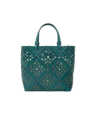 genten サスカットバスケット手提げバッグ＜M＞ ブルーグリーン