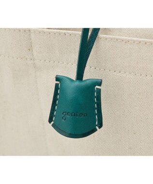 genten サスカットバスケット手提げバッグ＜M＞ ブルーグリーン
