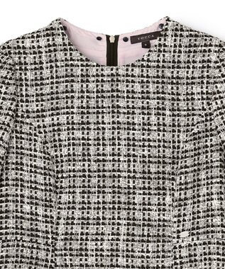 TOCCA 【洗える・消臭】 TWEED BLOSSOM ドレス ブラック系5