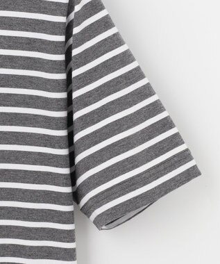 JOSEPH ABBOUD MOUNTAIN 【UNISEX】ギザンティ天竺ボーダー Tシャツ グレー系2