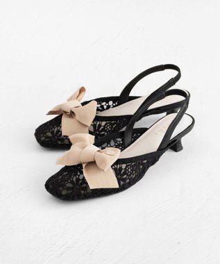 TOCCA NUANCE RIBBON BACKSTRAP SANDALS サンダル ベージュ系