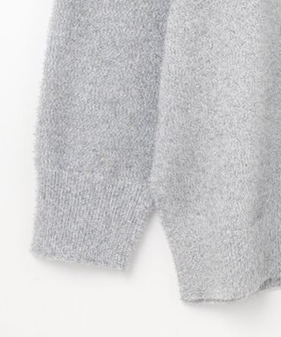 GRACE CONTINENTAL ラメVネックニットトップ シルバー