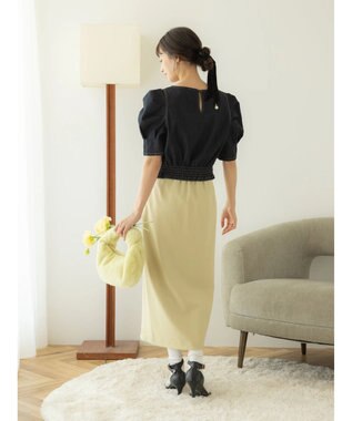 earth music&ecology パワショルスクエアネックプルオーバー Dark Indigo