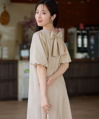 バックリボンワンピース