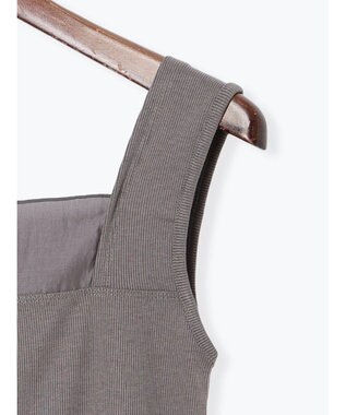 Te chichi シアー切替タンクトップ グレー