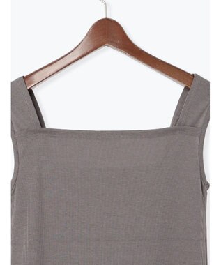 Te chichi シアー切替タンクトップ グレー