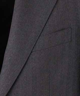 J.PRESS MEN 【ESSENTIAL CLOTHING】ヘリンボーンストライプ スーツ/総裏 グレー系1