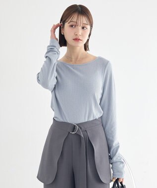 earth music&ecology 【前後2WAY】ツイストカットアウトプルオーバー Sax