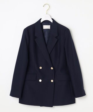 ANY SIS 【洗える】褒めらレディテーラード ジャケット ネイビー