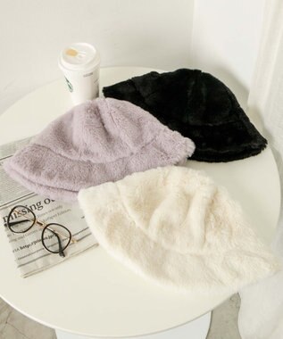 WEGO ファーメトロハット オフホワイト