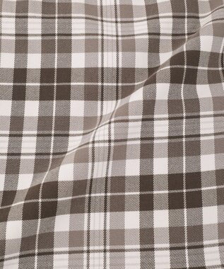 earth music&ecology ティアードイレヘムスカート Check Brown