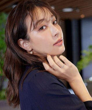 Tiaclasse カラーアーモンドストーンリング シルバー