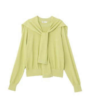 CRAFT STANDARD BOUTIQUE ニットストール+プルオーバー Light Green