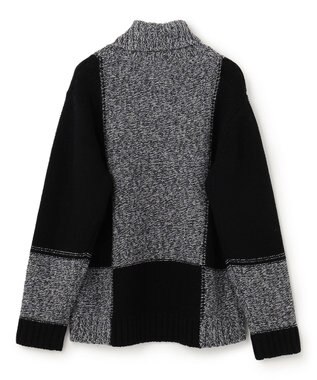 JOSEPH HOMME メリノブロック　ニット ブラック系