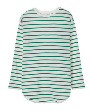 AMERICAN HOLIC Ｄａｉｌｙ！　ラウンドカットチュニック Border Green