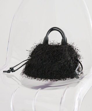 Green Parks ＯＴＯ．ＨＡ．シャギーニットショルダーバッグ Black