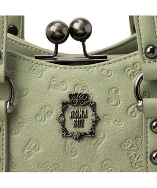 ANNA SUI ノーブル 2way口金ハンドバッグ ピスタチオ