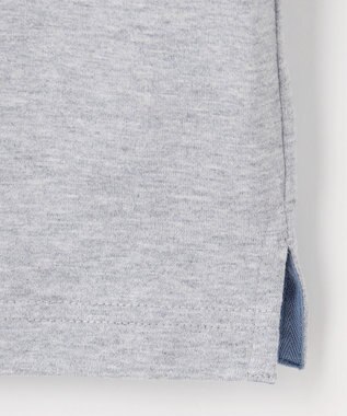 J.PRESS KIDS 【110-130cm】40/2天竺襟付き Vネック ポロシャツ ライトグレー系